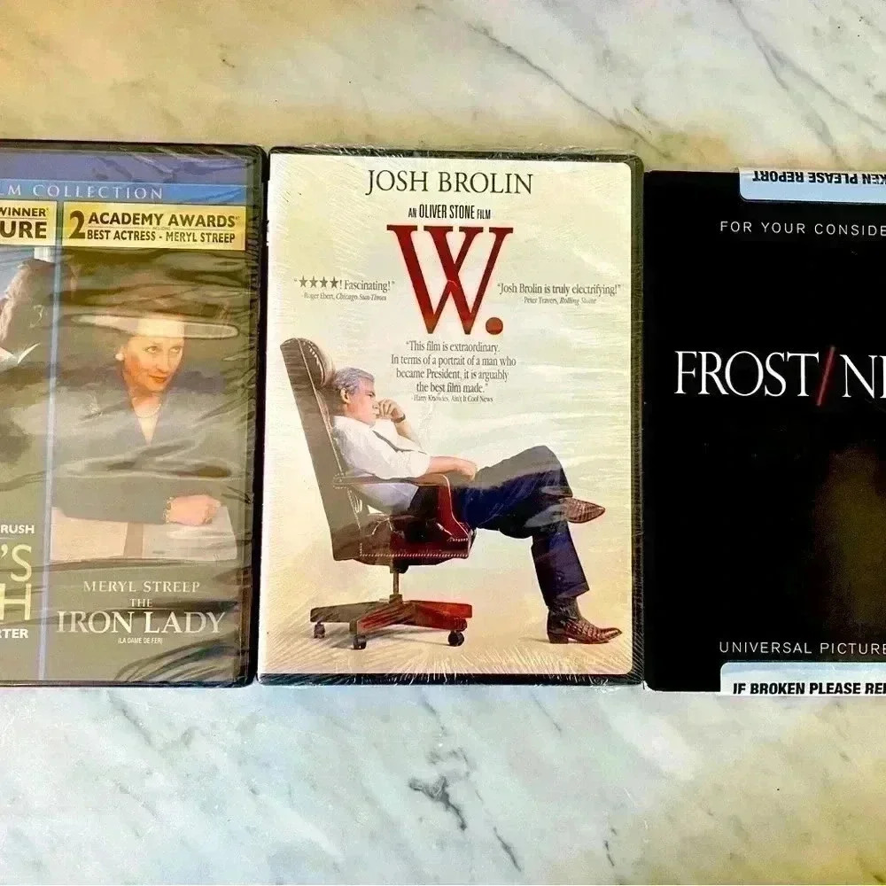 Set of 3 DVD’s “Political Themed” Oscar Winning Movies Brand New and Unopened💽